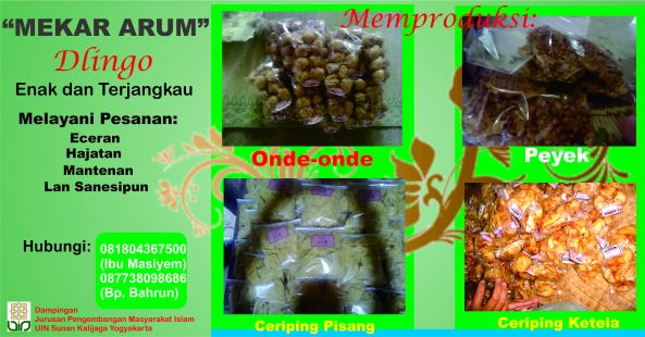 Produk KWT Mekar Arum Dusun Pakis II Dlingo